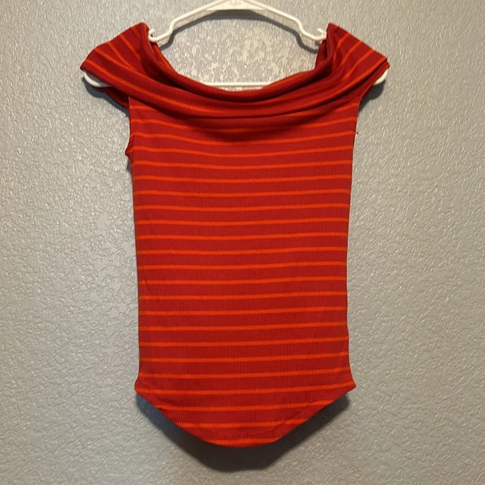 Free People Off-Shoulder Striped Top